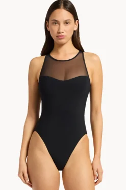 One Pieces|Jets et Lure High Neck One Piece BLACK