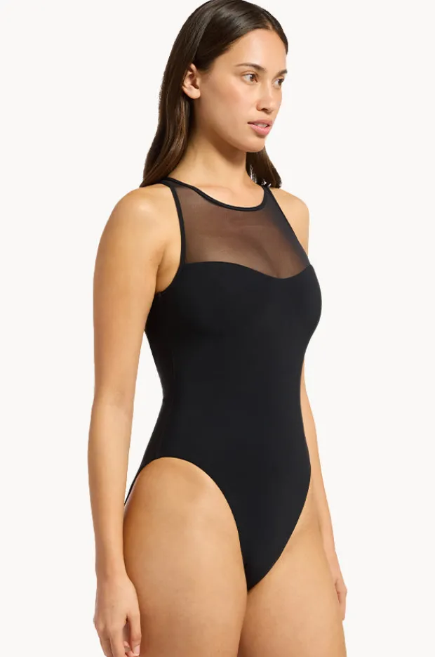 One Pieces|Jets et Lure High Neck One Piece BLACK