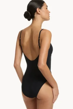 One Pieces|Jets et Minimal Tank One Piece Black