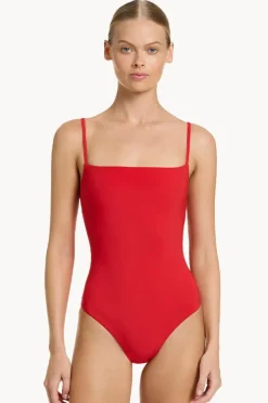 One Pieces|Jets et Minimal Tank One Piece Rosso