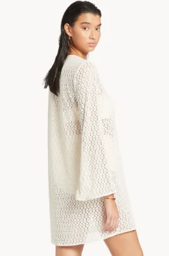 Overswim|Jets et Stretch Lace Kaftan Cream