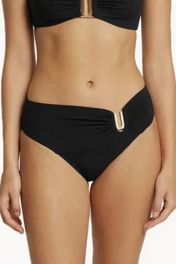 Bottoms|Jets et U Trim Mid Pant Black