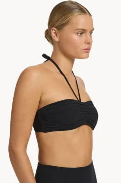 Bikini Tops|Jets et Underwire Bandeau Halter BLACK