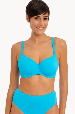 Bikini Tops|Freya Jewel Cove H Cup Sweetheart Bra Turquoise