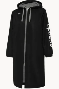 Towel Robes & Ponchos|Towel Robes & Ponchos|Speedo Junior Unisex Logo Deck Coat Black