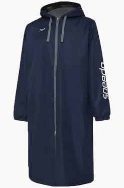 Towel Robes & Ponchos|Towel Robes & Ponchos|Speedo Junior Unisex Logo Deck Coat Navy