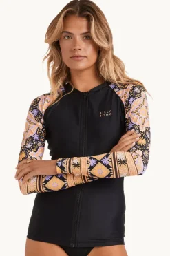Rashies & Sunsuits|Billabong Just For You Pipa Long Sleeve Suntop Black
