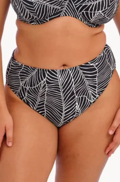 Bottoms|Elomi Swimwear Kata Beach Mid Rise Bikini Brief BLACK