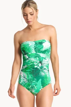 One Pieces|Jantzen Keanu E/f Cup Bandeau One Piece Green