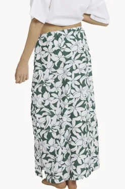 Skirts|Roxy Khloe Midi Skirt Evergreen
