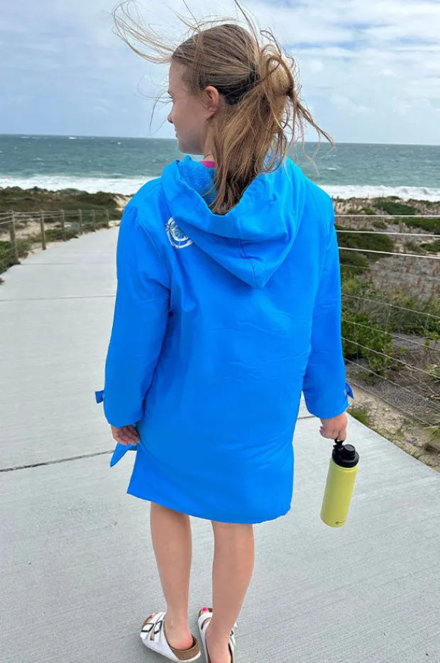 Towel Robes & Ponchos|Towel Robes & Ponchos|Back Beach Co Kids Alaskan Deck Coat 7-11Y Blue