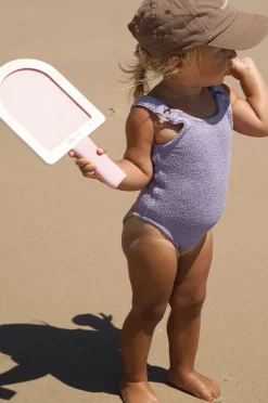 Beach & Pool Games|Sunny Life Kids Cotton Candy Velcro Beach Bats Cherry