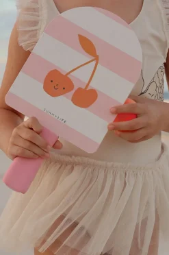 Beach & Pool Games|Sunny Life Kids Cotton Candy Velcro Beach Bats Cherry