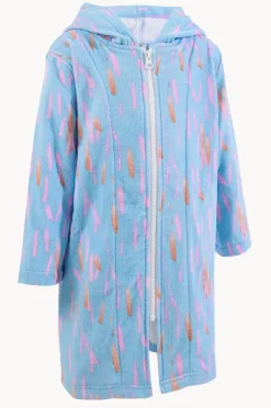 Towel Robes & Ponchos|Towel Robes & Ponchos|Back Beach Co Kids Pastel Breeze Hood Towel Robe 7-11Y Light blue
