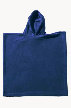 Towel Robes & Ponchos|Towel Robes & Ponchos|Wovii Kids Plain Hooded Towel 7-10Y Navy/blue