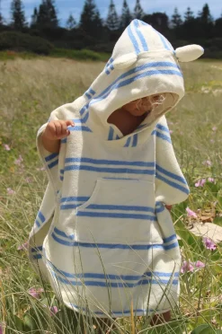 Towel Robes & Ponchos|Towel Robes & Ponchos|Sunny Life Kids Sammy The Seagull Hooded Towel Blue/White