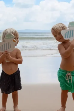 Beach & Pool Games|Sunny Life Kids Sammy The Seagull Velcro Beach Bats Blue/White