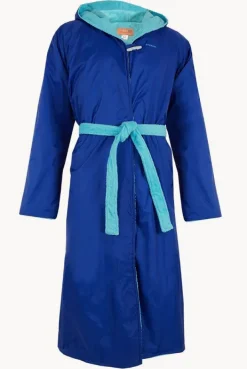 Towel Robes & Ponchos|Towel Robes & Ponchos|Rappco Kids Waterproof Hooded Towelling Robe 3-9Y Royal/aqua