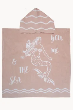 Towel Robes & Ponchos|Towel Robes & Ponchos|Bambury Kids You Me & The Sea Poncho Blush