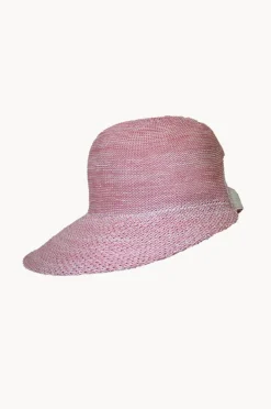 Headwear|Cherry Red Knit Visor Cap Pale pink