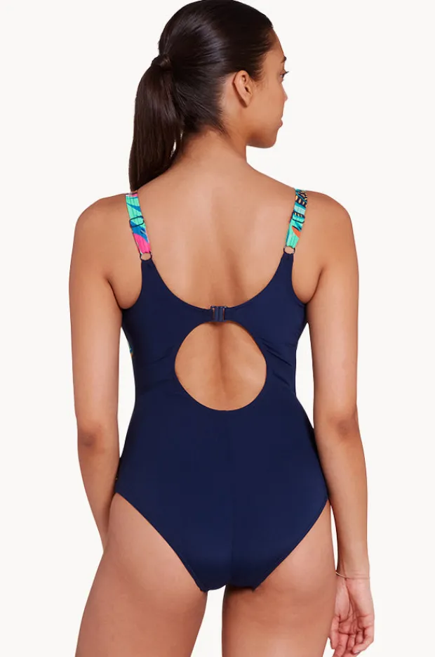 One Pieces|Zoggs Kuringai Ankor Clipback One Piece Navy/multi