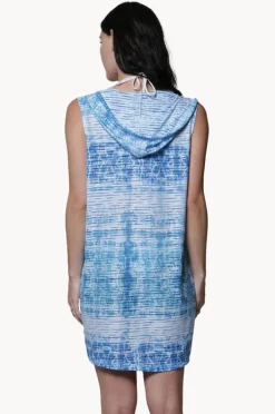 Overswim|J.valdi La Onda Sleeveless Zip Hoodie Blue/white