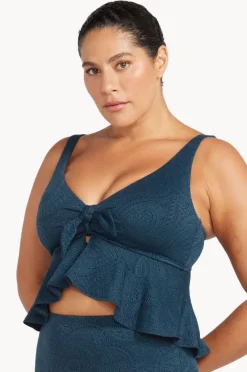 Bikini Tops|Artesands La Traviata Chagall Midriff Bra Navy