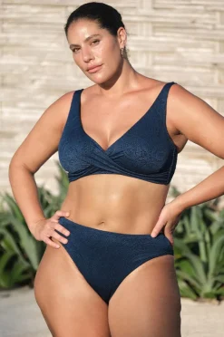 Bikini Tops|Artesands La Traviata Delacroix Cross Front Bra Navy