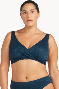 Bikini Tops|Artesands La Traviata Delacroix Cross Front Bra Navy
