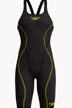 Fastskin Racing Suits|Legsuits|Speedo Ladies Fastskin Hyperspark Open Back Kneeskin BLACK