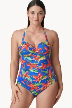 One Pieces|Prima Donna Latakia I Cup Ruched One Piece Blue/Multi