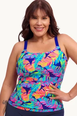 Tankini Tops|Funkita Leaving Today Scoop Neck Tankini Separate Navy/multi