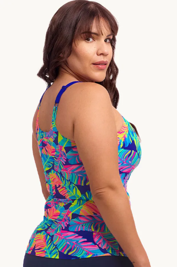 Tankini Tops|Funkita Leaving Today Scoop Neck Tankini Separate Navy/multi