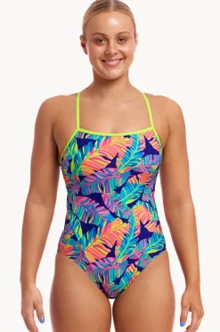 One Pieces|Funkita Leaving Today Single Strap One Piece Navy/multi