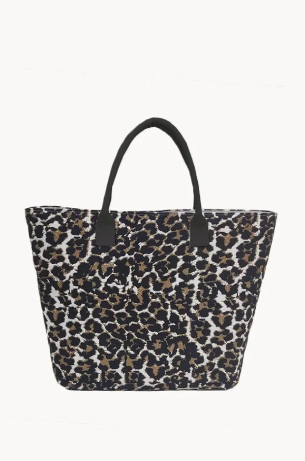 Beach Bags|Bags|Cherry Red Leopard Beach Bag Animal