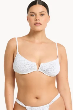 Bikini Tops|Bond-eye Leopard Nora Balconette WHITE