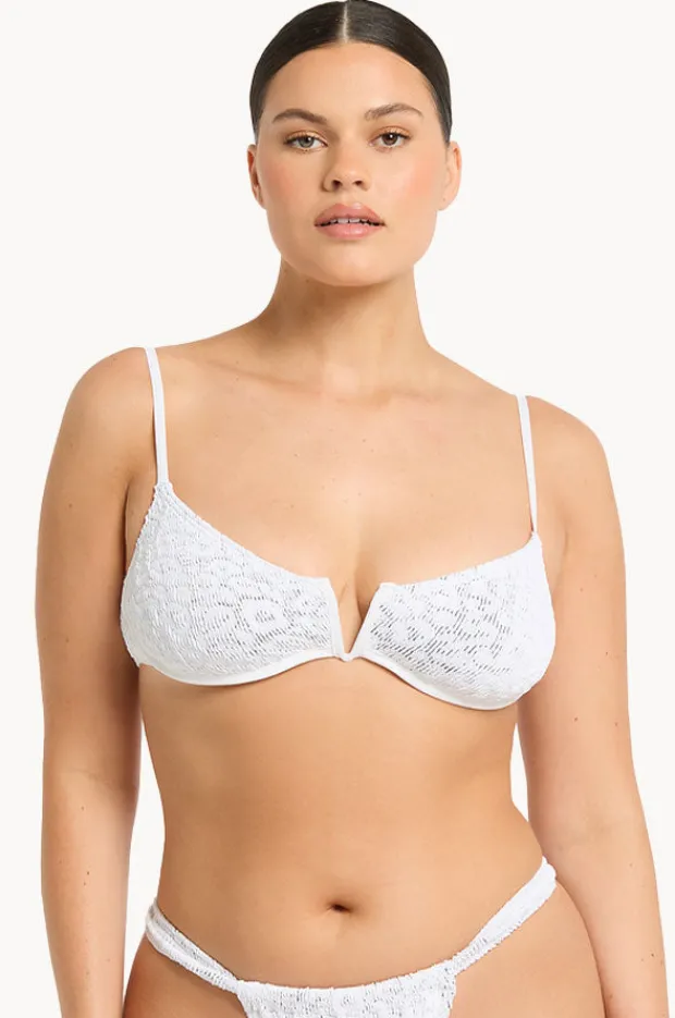 Bikini Tops|Bond-eye Leopard Nora Balconette WHITE