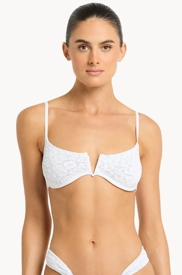 Bikini Tops|Bond-eye Leopard Nora Balconette WHITE