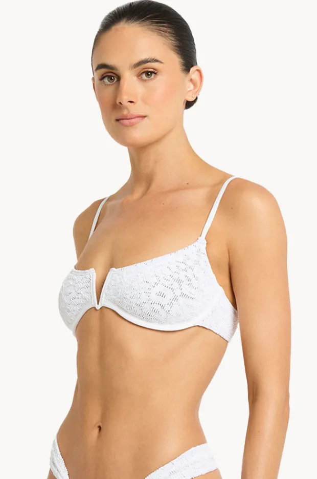 Bikini Tops|Bond-eye Leopard Nora Balconette WHITE