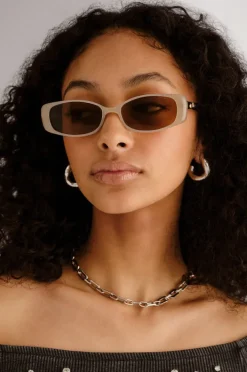 Sunglasses|Le Specs Lil Starlight Sunglasses Oatmeal