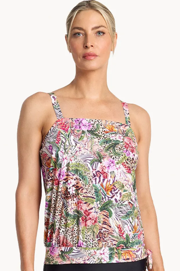 Tankini Tops|Jantzen Lilymaze Blouson Tankini Separate Skin