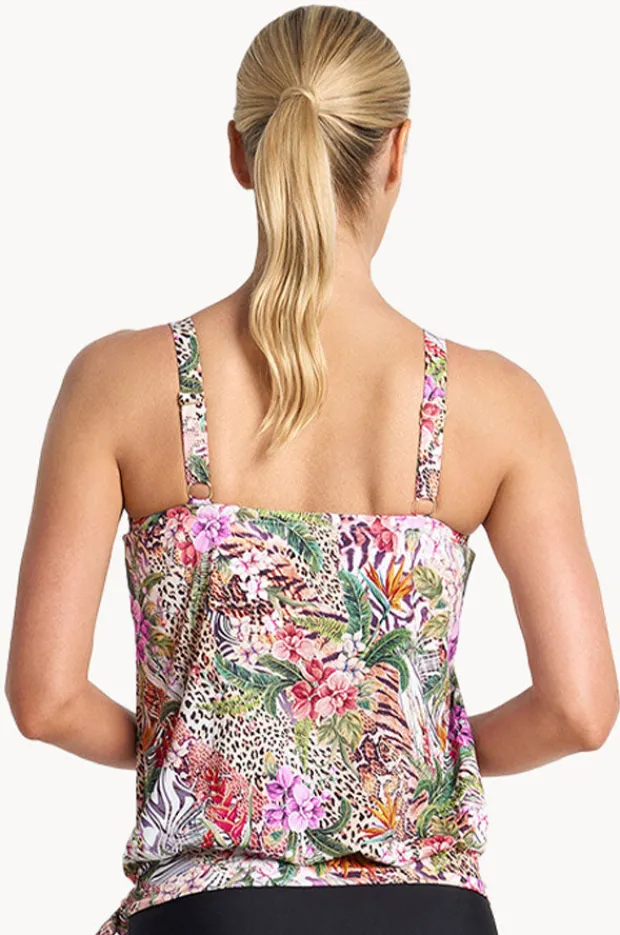 Tankini Tops|Jantzen Lilymaze Blouson Tankini Separate Skin
