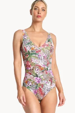 One Pieces|Jantzen Lilymaze Gathered Surplice One Piece Skin