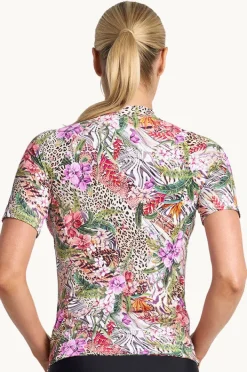 Rashies & Sunsuits|Jantzen Lilymaze Short Sleeve Suntop Skin