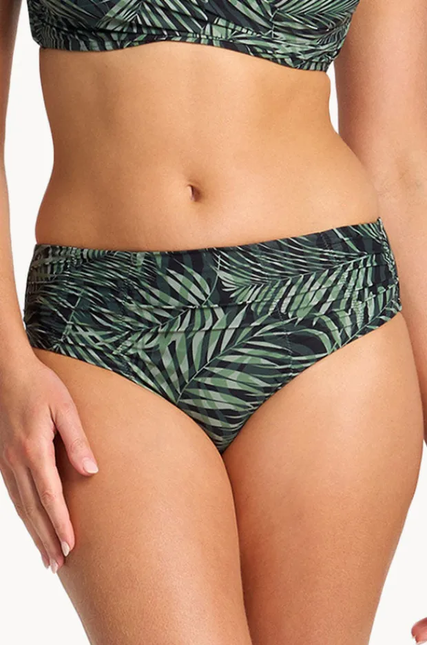 Bottoms|Sunseeker Lombok Ruched Mid Rise Pant Black