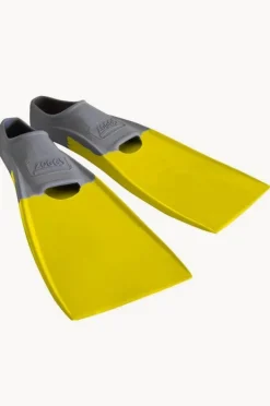 Swim Fins|Zoggs Long Blade Swim Fins - Size US 5-6 Yellow