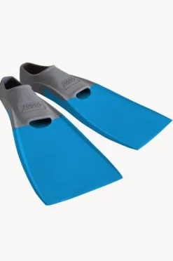 Swim Fins|Zoggs Long Blade Swim Fins - Size US 3-4 Light blue