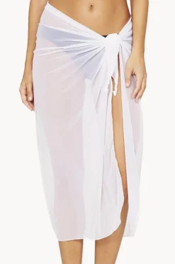Sarongs|Baku Long Mesh Pareo White