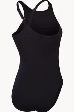 One Pieces|Speedo Longer Body V Back One Piece BLACK