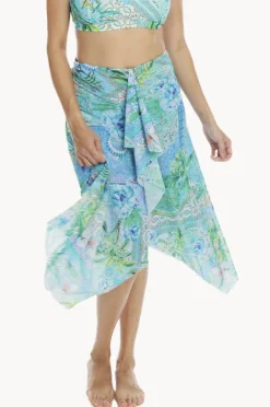 Sarongs|Togs Swimwear Lucca Mesh Frill Skirt Aqua